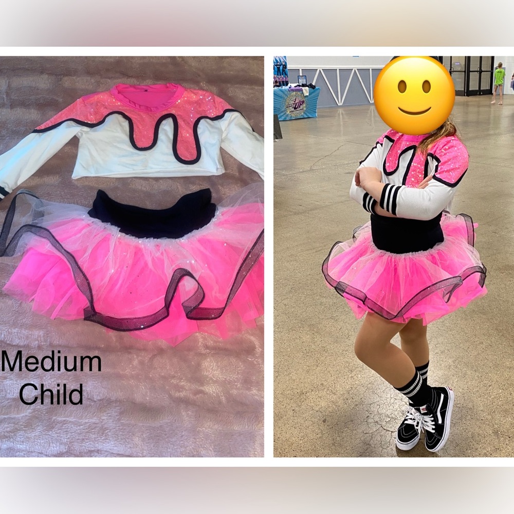 Pink and Black Kids Costume Set